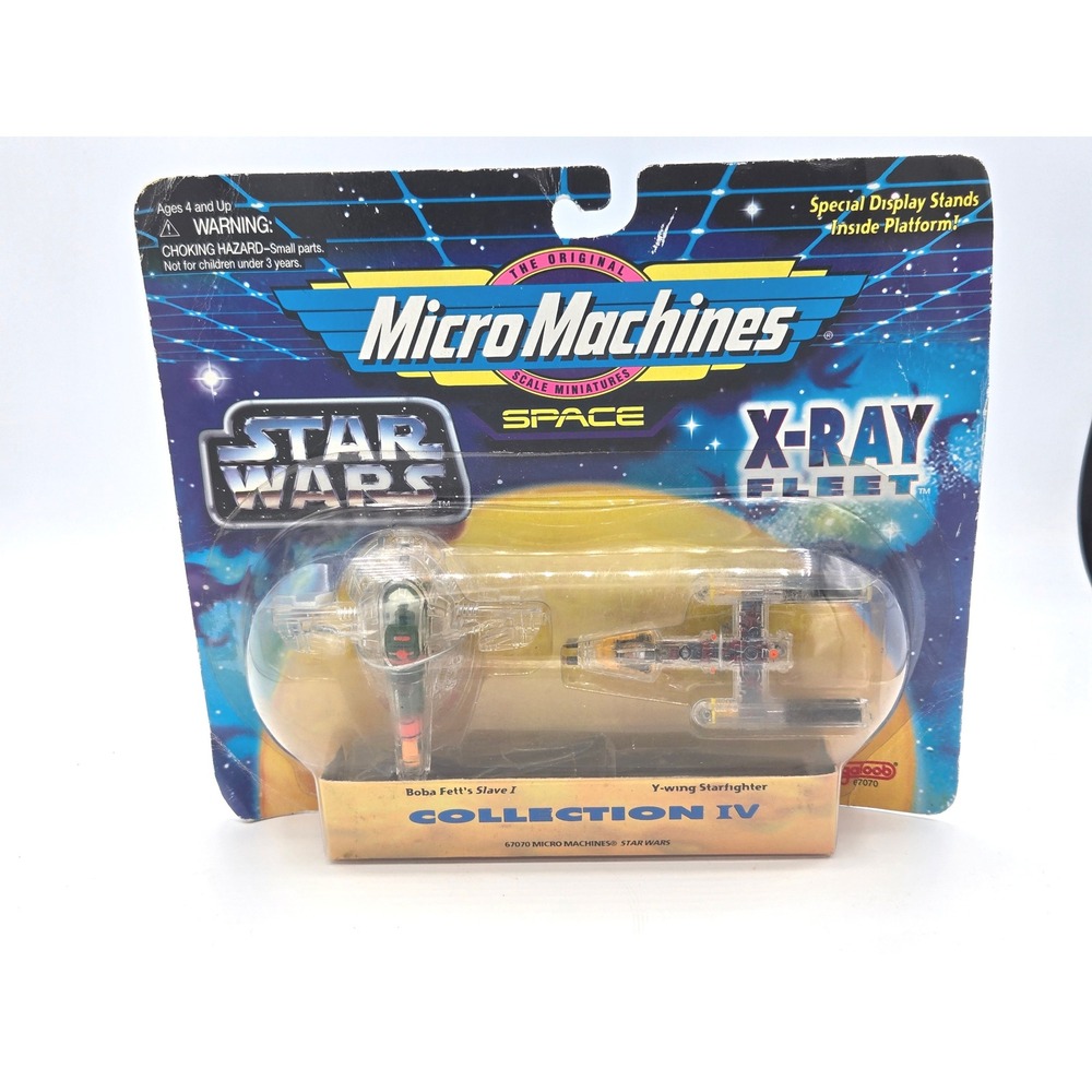 Micro‎ Machines Star Wars X-Ray Fleet Y-Wing Starfighter Boba Fett's Slave 1 NIB